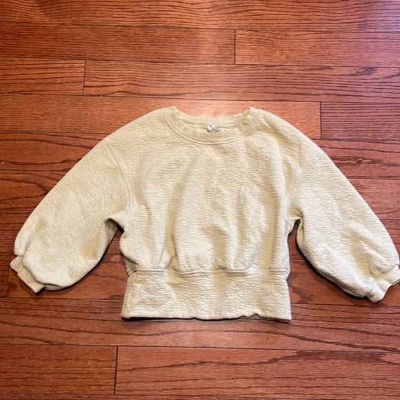 Lululemon Textured Crewneck Pullover Dew Green size 2 - Picture 2 of 5